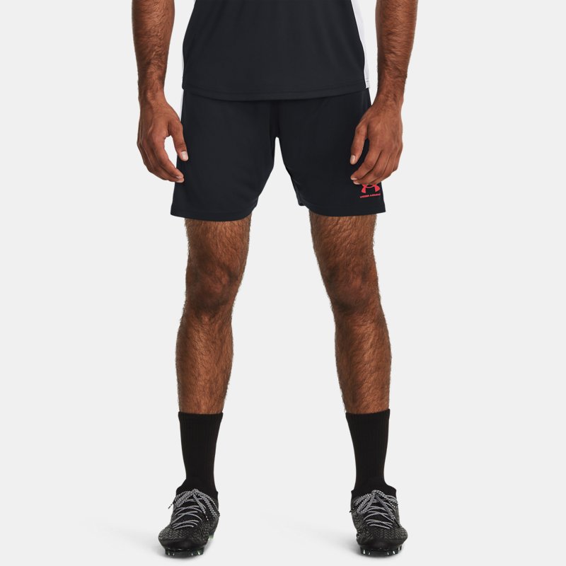 Pantalón corto Under Armour Challenger Knit para hombre Negro / Beta S